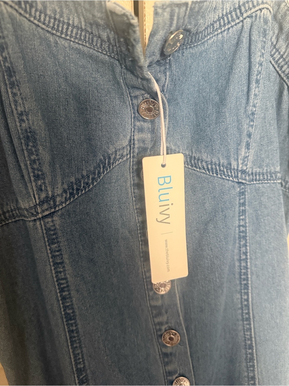Denim Midi Dress - Picture 5 of 6